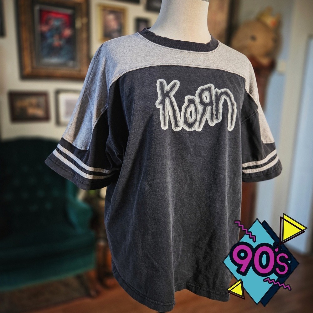 Korn Follow The Leader Tour Shirt Vintage 90s 1999 Fade Graphic NuMetal Band Tee